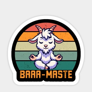 Baamaste goat yoga Sticker